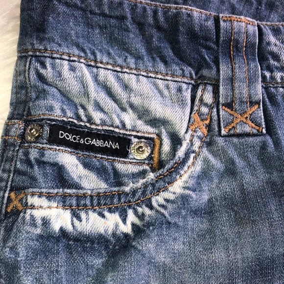 Dolce and gabbana skirt jean denim silver accent - Picture 5 of 16